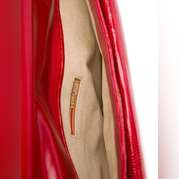 New Pristine Kara Ross Leopard Ponyhair and ref genuine Lizzard handbag - Picture 6 of 6